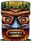 tiki head carving